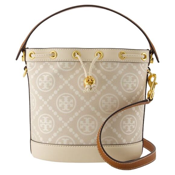 Tory Burch Handbags - Bucket Crossbody - Tory Burch - Cotton - Ivory
